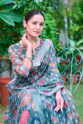 Women's Linen Cotton Traditional Saree