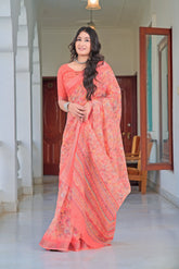 Women's Linen Cotton Traditional Saree