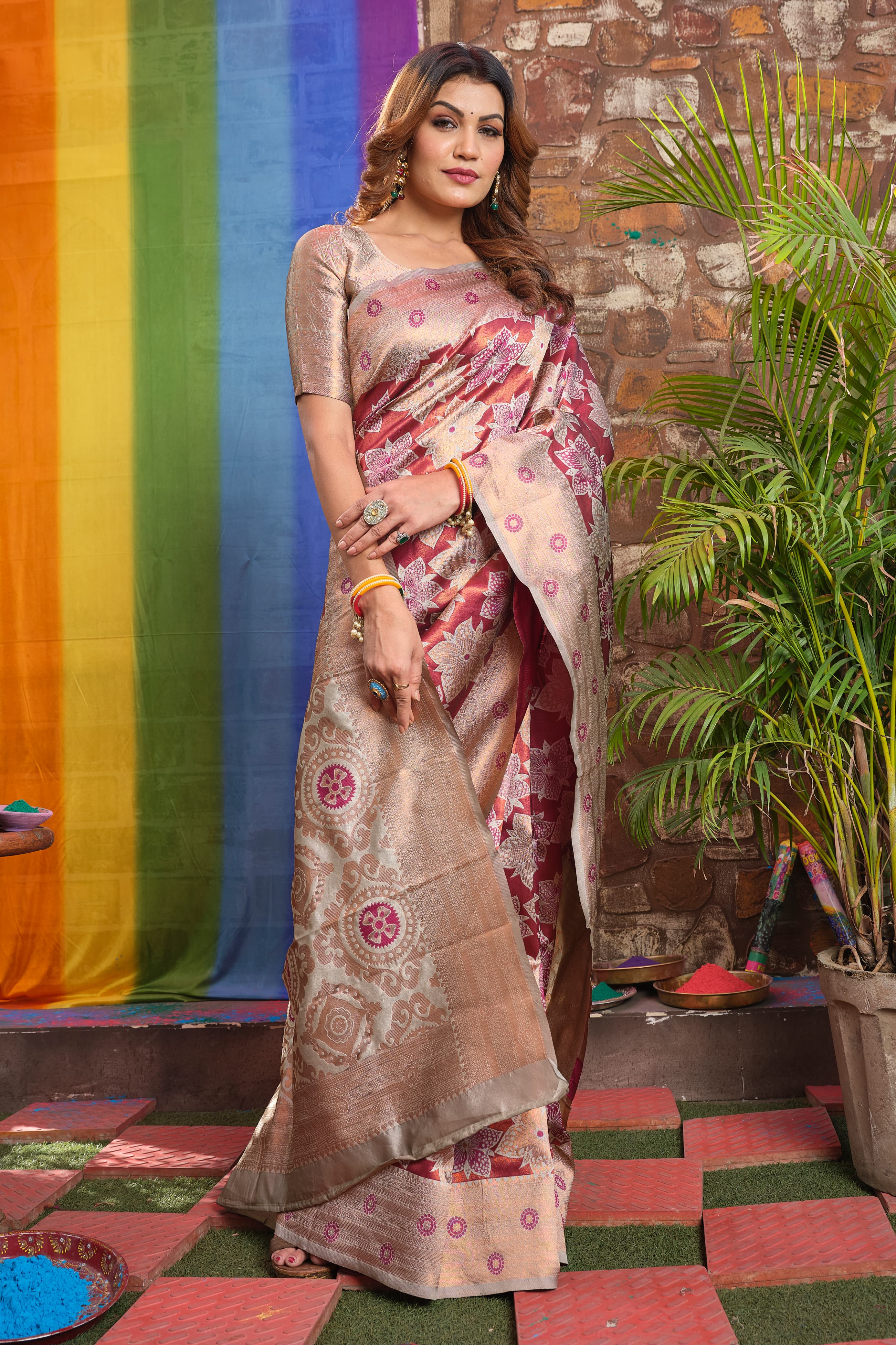 Women's Fancy Banarasi Kanjivaram Art Silk Saree