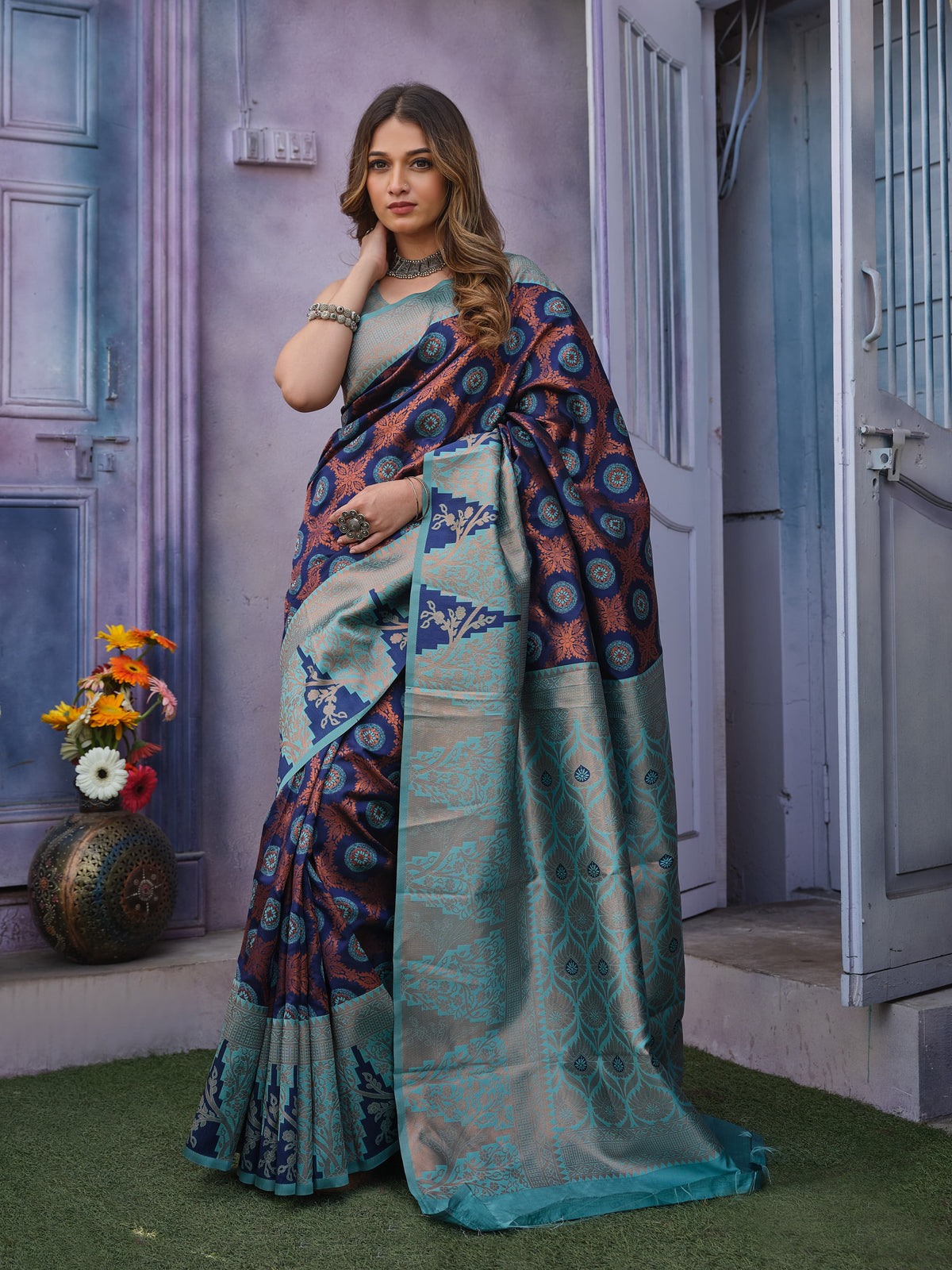 Women’s Pure Kanjivaram Soft Art Silk Saree Banarasi Pattu Sarees