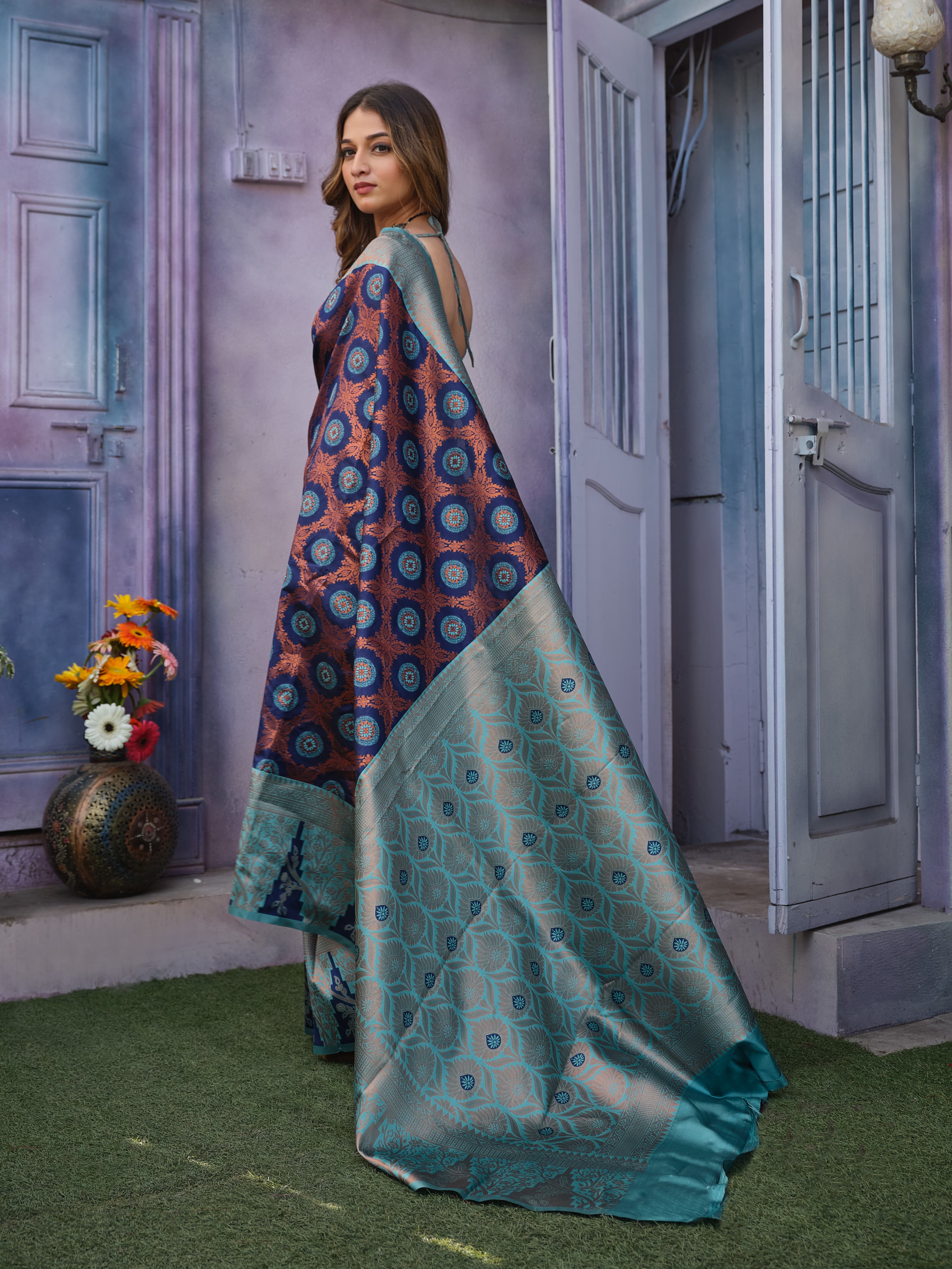 Women’s Pure Kanjivaram Soft Art Silk Saree Banarasi Pattu Sarees