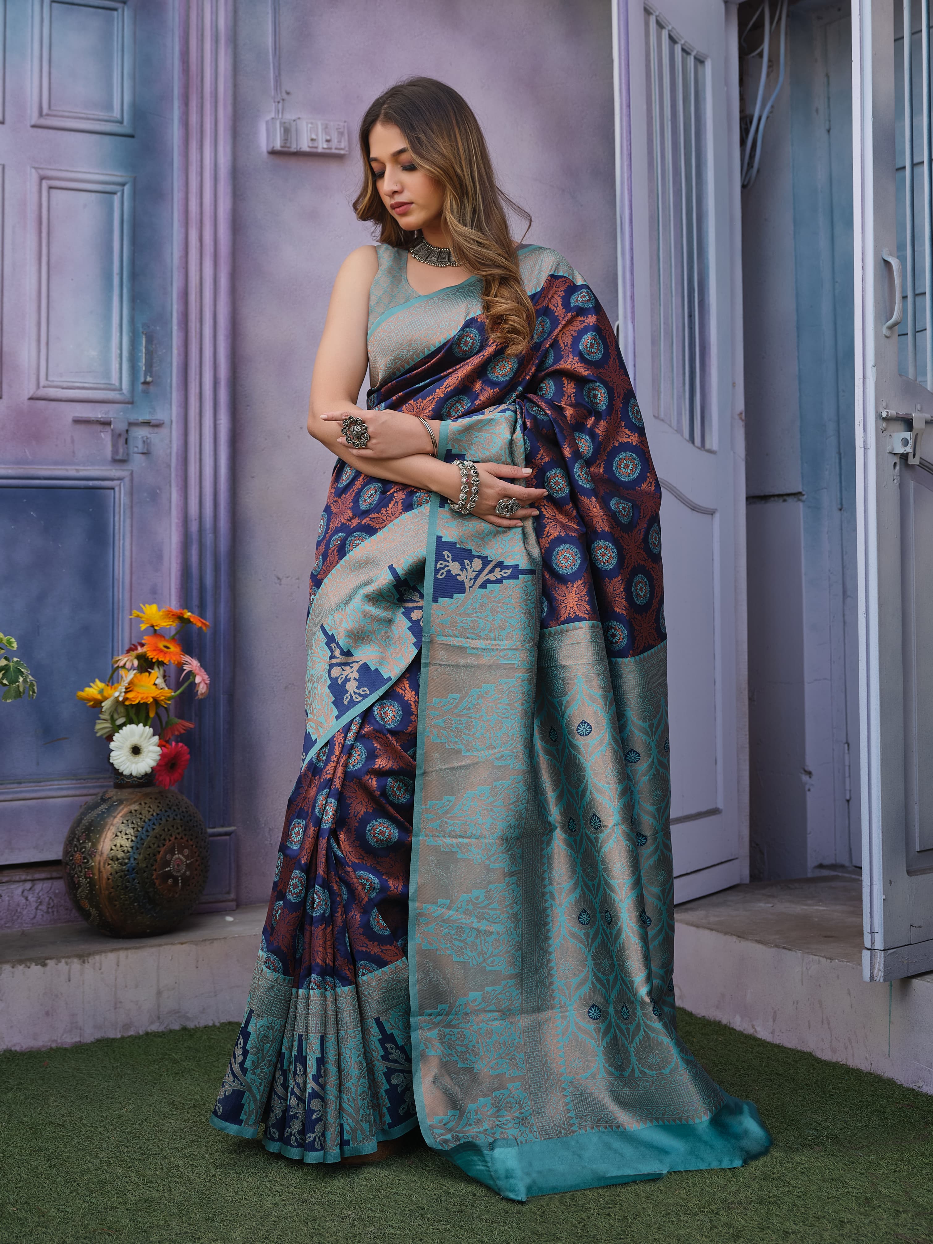 Women’s Pure Kanjivaram Soft Art Silk Saree Banarasi Pattu Sarees